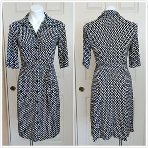 Laundry by Shelli Segal ruched button stretch dress sz 6